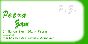 petra zam business card